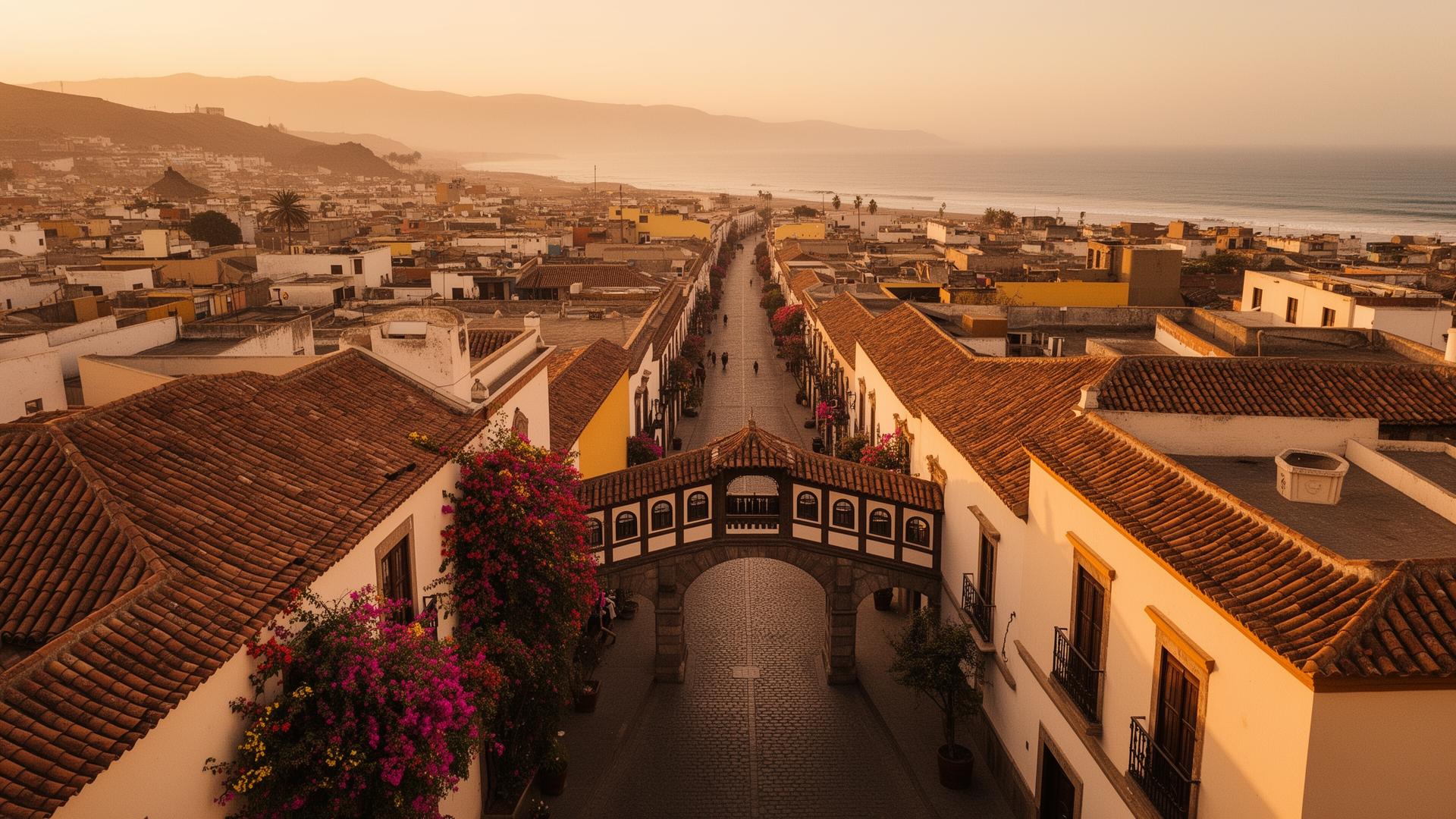 Nido Barranco — arquitectura colonial al atardecer